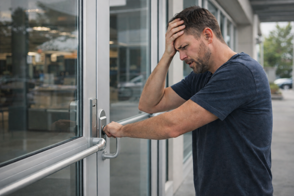 Locked out of business